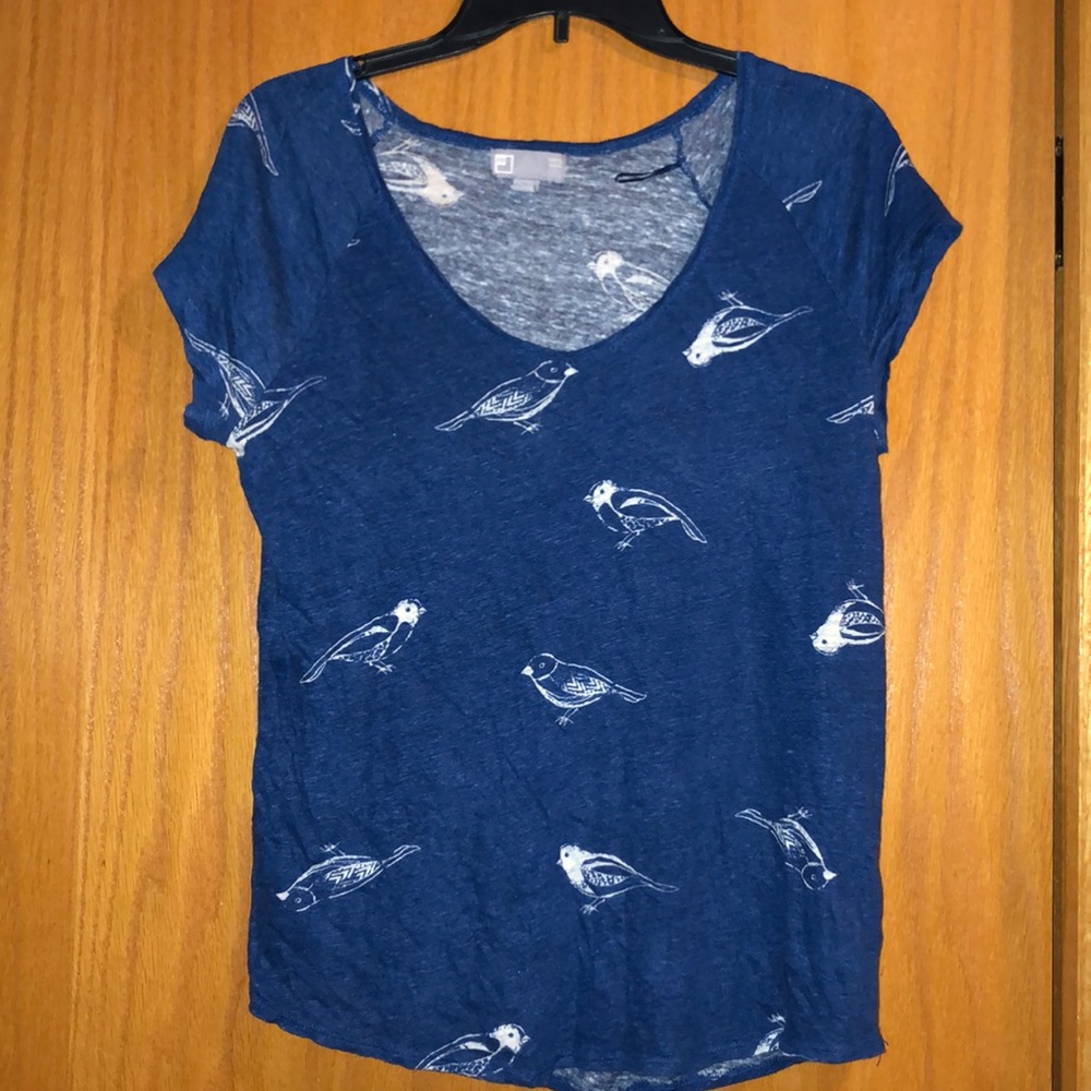 Blue bird shirt